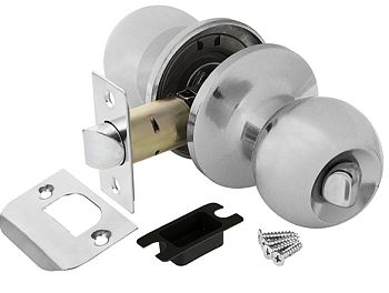 Ручка защелка DK682 CP-BK (6082 CP-B) (фик.) хром AJAX