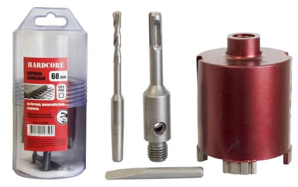 Коронка алмазн.бетон, жел-бетон 1