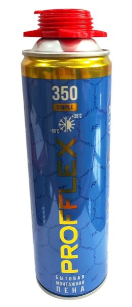 Пена монтаж. PROFFLEX PRO SIMPLE 350 мл
