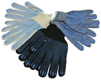 Перчатки ПВХ 10кл облегченные СЕР (точка) 10/300