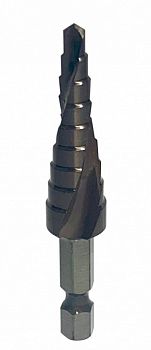 Сверло ступенчатое по металлу 4-12мм, 5 ступеней Extreme COBALT "РОСОМАХА"