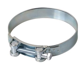 Хомут силовой шарнирный оцин. 122-130 (10шт/упак)