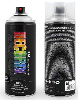 Аэроз. эмаль PROF. DECORIX RAL 9017 трансп.-чёрный 520мл/6