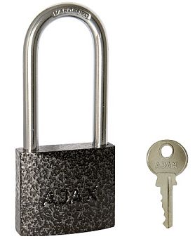 Замок навесной PD-01-38-L англ. 3 кл. (длин. дужка) коробка