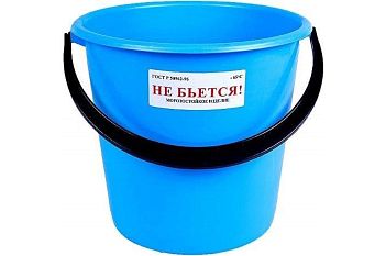 Ведро 10л ОНЕСТ пищевое морозоуст.цветное В10-01 