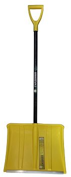 Лопата снег Гардена МОНБЛАН 500*374 ал.планка,фиберглас.черенок,V-ручка d32 