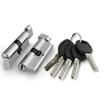 Цилиндр.механизм c верт. A2002Knob70 (А202/70) (30+10+30) SN мат. никель 5 кл.