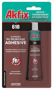 Akfix 610 ПУ Экспресс клей Д4 50мл (30шт/уп)
