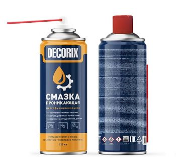 Смазка проник., многофункц. DECORIX,  520мл/12шт.  