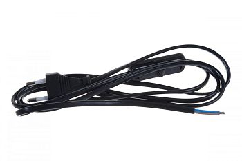 Сетевой шнур с выкл.KF-HK-1, 230W 1,9m, чёрный