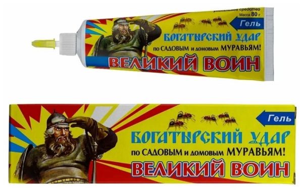 Гель от муравьёв Великий воин 80гр