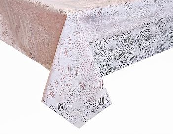 Клеёнка ажурная розовая ПВХ EASY LACE (1,32*22м) YL-120В