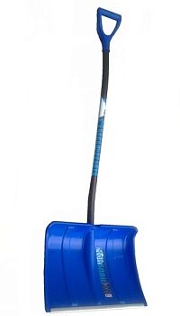 Лопата снег МОНБЛАН 500*374 ал.планка,съемный ал.черен.V-ручка d32 100175