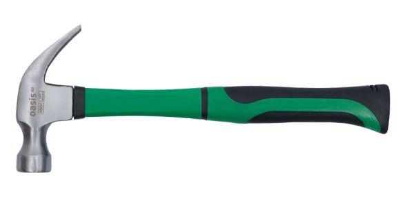 Молоток гвоздодер фибергл. ручка 450г