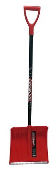 Лопата снег СНЕЖНИК 385*370 ал.планка,съемный ал.чер,V-ручка d32 100190