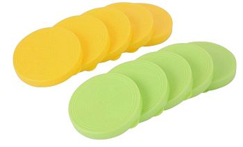 Крышка п/э д/банок хозяйственная "Хозяюшка" 10шт (набор микс) 