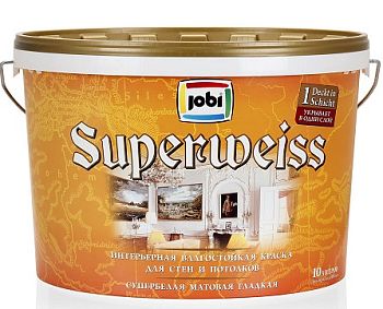 Jobi SUPERWEISS L3, Краска влагостойкая 10л