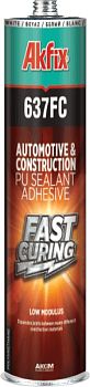 Akfix 637FC ПУ Герметик быстросохнущий Чёрный 310мл (12шт/уп)