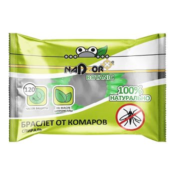 Браслет резинка от комаров EVA Nadzor Botanic 1шт/уп