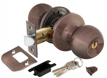 Ручка защёлка DK672 AC-ET (6072 АС-Е) (медь) кл/фик.