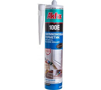 Akfix 100E Универсальный силикон Прозрачный 280мл (24шт/уп)