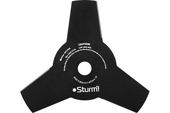 Нож трехлепестковый для триммера Sturm 255мм х 1,4